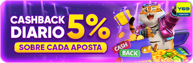 y69 — banner com destaque de odds e cashback, com contraste alto para conversão, pensado para aumentar a permanência na